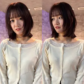 ミディアム カラー mai / linoah˚✧のヘアスタイル