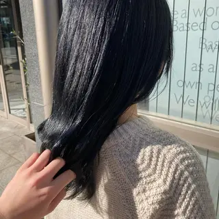 セミロング カラー たかはし まいのヘアスタイル