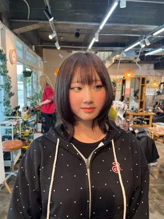 カラー くまざき　なな /メンズモデル募集のヘアスタイル