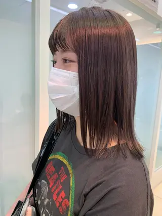 ミディアム 似合わせカラー/艶 髪質改善/ヨシザキのヘアスタイル