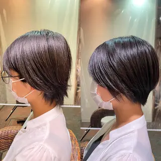 ショート イルミナカラー/レイ ヤーカット/三好春奈のヘアスタイル