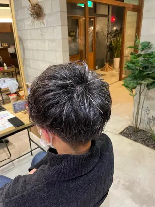 ショート カラー メンズ 艶髪/透明感カラー/ 韓国/nonokaのヘアスタイル