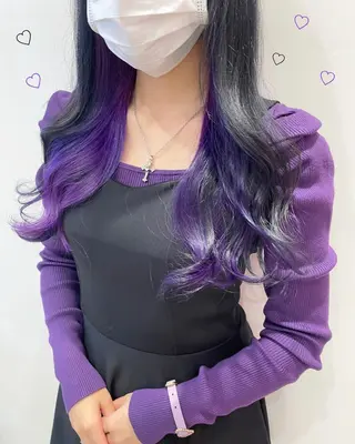 セミロング カラー 新宿駅近♡個室 ♡関口三都季🌜のヘアスタイル