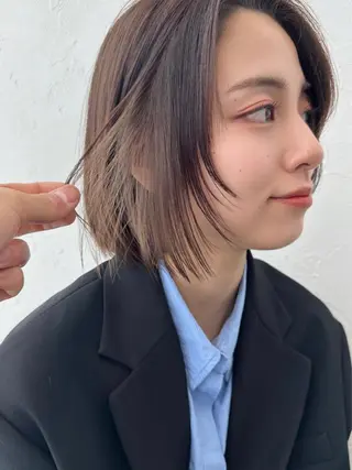 ミディアム カラー ブリーチダブルカラー 【koide】のヘアスタイル