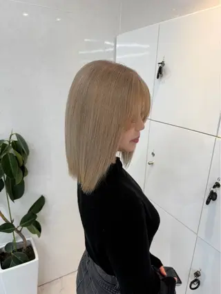 ミディアム カラー 【ALEAP】 𝐇𝐀𝐊𝐔のヘアスタイル