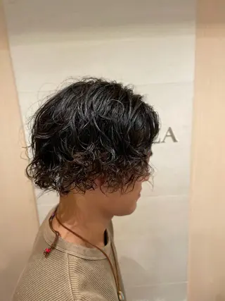 ロング メンズ カット指名No1漆原 聡のヘアスタイル