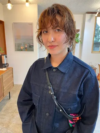 ミディアム 田口 武英のヘアスタイル