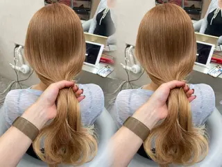 ロング カラー 新宿/韓国ヘア 中明度カラー/かやのヘアスタイル