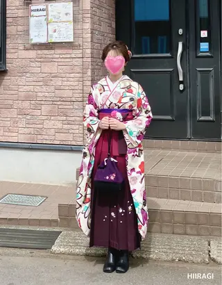 セミロング ヘアアレンジ 美容室 HIIRAGIのマツエク・マツパデザイン