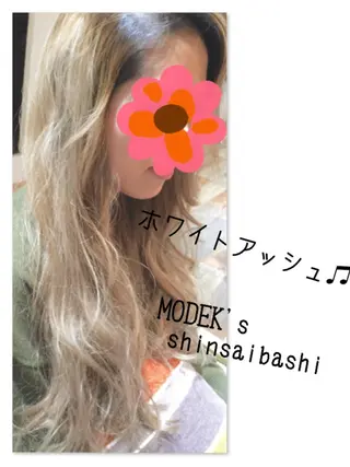 ロング カラー ハイトーン×髪質改善 KENTAのヘアスタイル