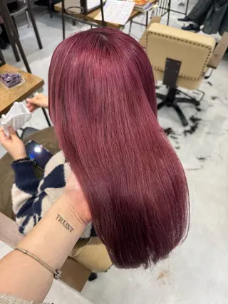 ロング カラー ブリーチなしwカラー /艶カラー/oukaのヘアスタイル