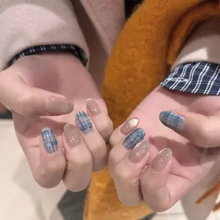 ネイル 🌸さくら /ワンホン束感🎀のマツエク・マツパデザイン
