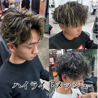 カラー メンズ メンズ専門 パーマ特化美容師🌀のヘアスタイル