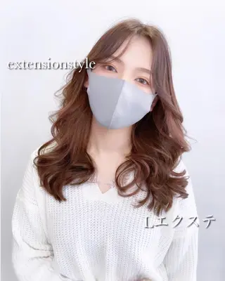 セミロング 💎馴染むエクステ× TOMO💎のヘアスタイル