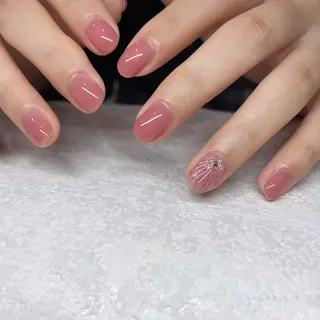 ネイル パラジェルネイル 大人可愛/シンプルのネイルデザイン