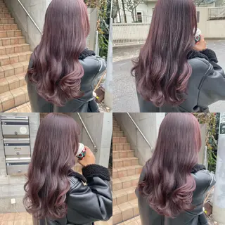 ロング カラー 【表参道】Ruri デジタルパーマのヘアスタイル