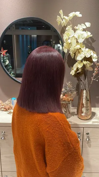 ミディアム カラー 岐阜/各務原 スタイリスト🎀のヘアスタイル