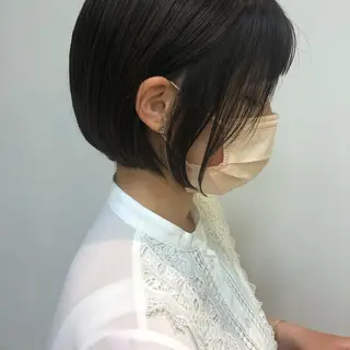 ショート カラー パーマ ヘアアレンジ ❣️倉敷❣️美髪 カラー能登一成のヘアスタイル