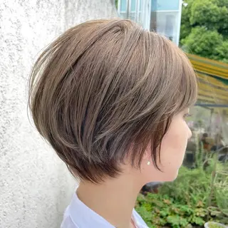 ショート ハイライト無料 韓国ヘア/レイヤーのヘアスタイル