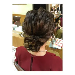 ミディアム セミロング ロング ヘアアレンジ 🪐脱白髪染め 🪐松尾菜々美のヘアスタイル