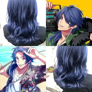 ミディアム カラー インナーカラー 推し ブリーチ  髪質改善のヘアスタイル