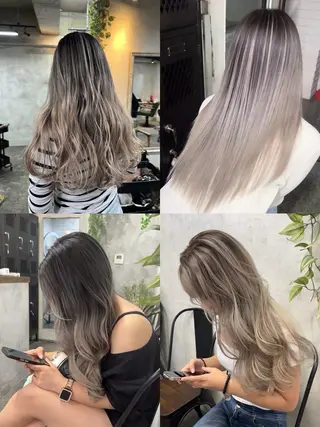 セミロング カラー 【大人海外ヘア】✨️ 横山晃基のヘアスタイル