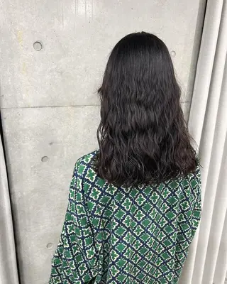 ミディアム パーマ ボブパーマコテ巻き風 パーマNo1深江秀平のヘアスタイル