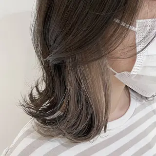 セミロング カラー 鈴木弥月/大人ボブ× 透明感カラーのヘアスタイル
