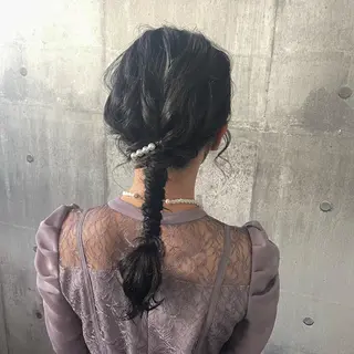 セミロング ヘアアレンジ Hair Labo ASH  あみん♡のヘアスタイル