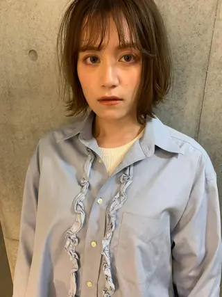 カラー ショート パーマ CEINE PATHのヘアスタイル