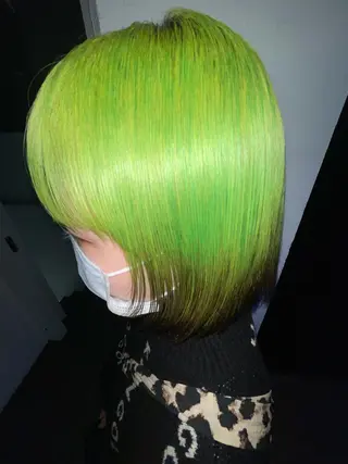 ショート カラー スパイラルパーマ 🌐hina⭐️のヘアスタイル