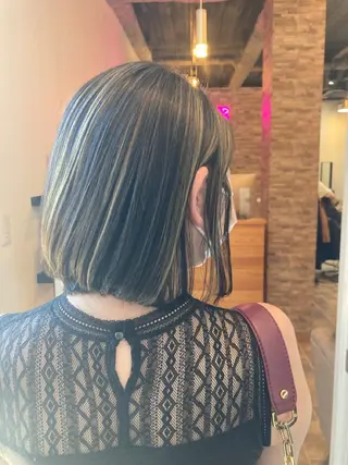 ショート カラー ヘアカラー&縮毛矯正 STAR☆RIVERのヘアスタイル