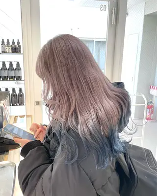 ロング カラー ツヤ髪/透け感ヘア 💎Nokaのヘアスタイル
