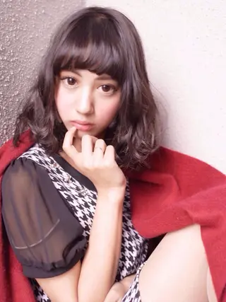 ミディアム 浜田 敦史のヘアスタイル