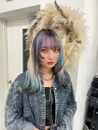 ロング カラー 似合わせハイトーン ヒロトのヘアスタイル