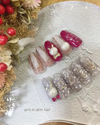 ネイル arm in arm ︎✿Yamamotoのマツエク・マツパデザイン