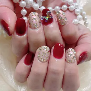 ネイル 🎀ゆうず 𝜗𝜚 ྀིのネイルデザイン