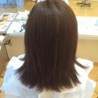 ミディアム カラー タジマ ヤスヒサのヘアスタイル