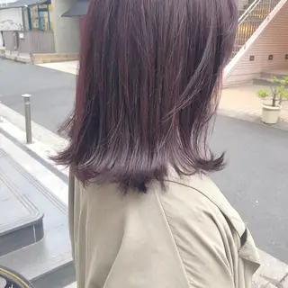 ミディアム カラー パーマ ヘアアレンジ メンズ ネイル マツエク・マツパ 天神レイヤーカット No.1💖マユカのヘアスタイル