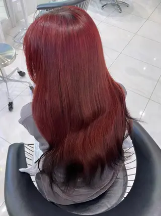 ロング カラー mion🦋韓国ヘア 透明感カラー🫧のヘアスタイル