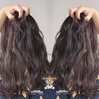 セミロング カラー ヘアアレンジ 🦋美髪／エクステ 🦋アベイクミのヘアスタイル