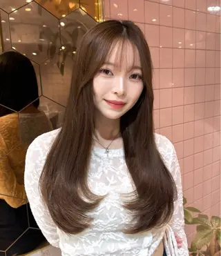 ロング 🎀しゅな/韓国 レイヤー/透明感♡のヘアスタイル