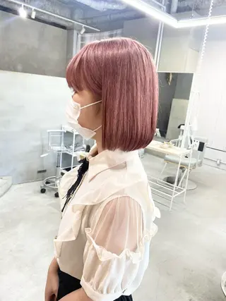 ミディアム カラー 前橋 姫奈のヘアスタイル