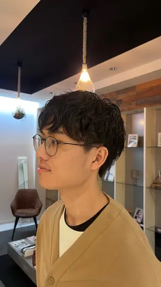 ショート パーマ メンズ ストレートパーマ/ 縮毛矯正/フウカのヘアスタイル