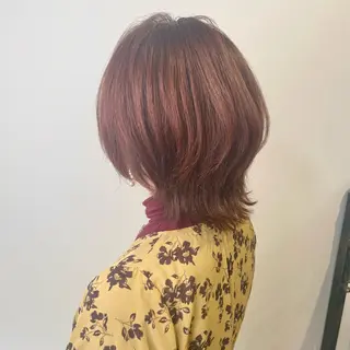 ミディアム 佐藤 結花のヘアスタイル