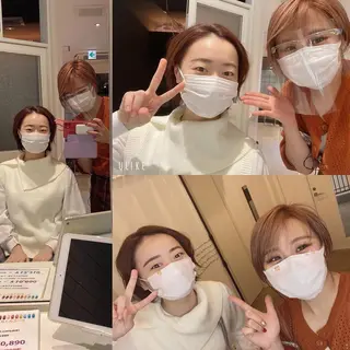 ショート カラー メンズ キッズ ✂︎ショート、ボブ、 レイヤー🩵YUMIのヘアスタイル