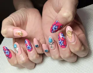ロング カラー ネイル Eve nailのネイルデザイン