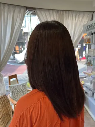 セミロング カラー PROGRESS ハセガワ‪ஐ‬⋆*のヘアスタイル