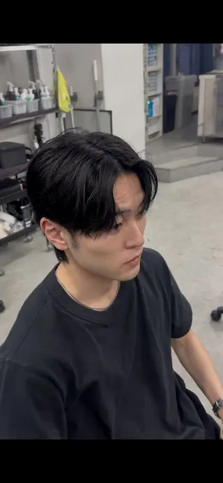 ショート カラー パーマ ヘアアレンジ メンズ キッズ 細川 秀平のヘアスタイル