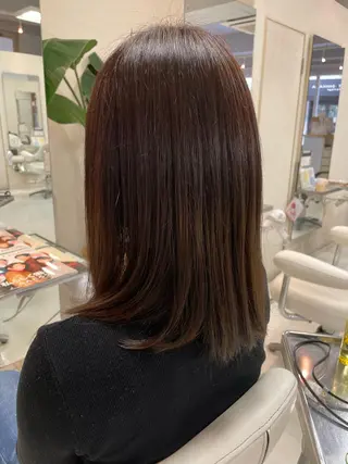 セミロング カラー 藤田 聖矢のヘアスタイル